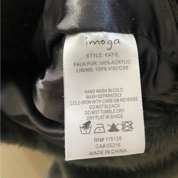 NWOT Imoga Faux Fur Jacket - Picture 4 of 4